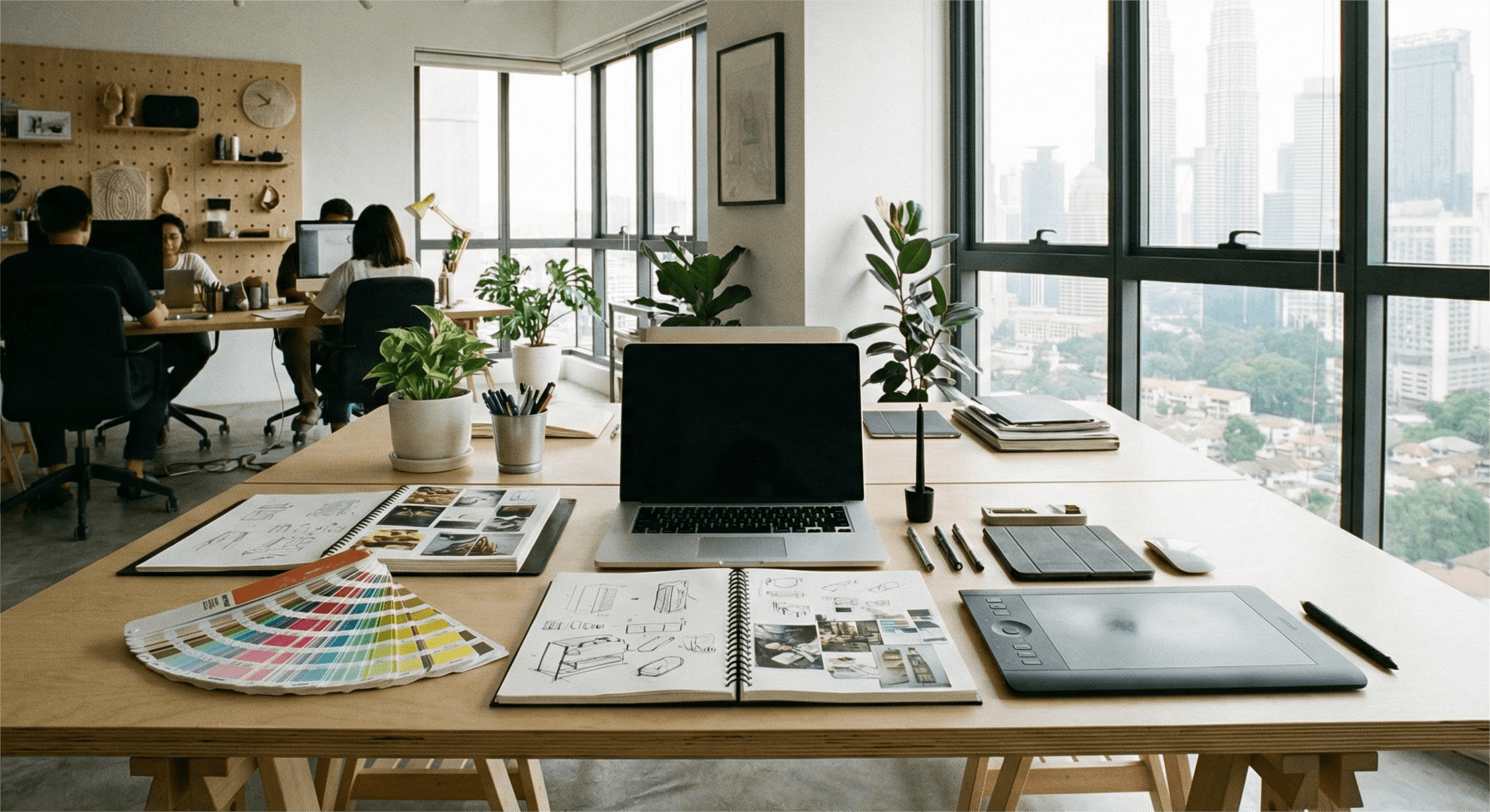 Creative branding design workspace in Malaysia